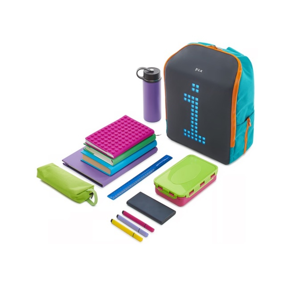 Gray and Purple Smart Backpack